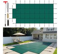 VEVOR Copertura Rettangolare Sicurezza per Piscina da 6,1x12,2 m Colore Verde