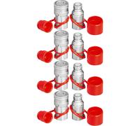 VEVOR Coppia Attacchi Idraulici Connessione Rapida NPT1/2" Flusso Max. 45,5L/min