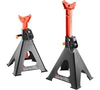 VEVOR Coppia di Cavalletti per Auto Supporti per Assale Cric capacità 6T con Doppia Chiusura Altezza Regolabili 360-585 mm 1 Paio di Cavalletto per Sollevamento Auto, Moto, SUV, Camioncino, UTV/ATV