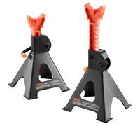 VEVOR Coppia di Cavalletti per Auto Portata da 3 T Altezza Regolabili 1 Paio Supporti per Assale con Leva di Sicurezza, Set di Due Cavalletti da Sostegno Officina, Fai da Te, Domestico, Garage, Moto