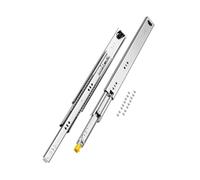 VEVOR 1 Paio di Guide per Cassetti a Estensione Completa, Capacità di Carico 113,4 kg, Guide per Cassetti con Bloccaggio, Cuscinetti a Sfera con Guida Scorrevole Serratura 530 x 53 x 19,5 mm