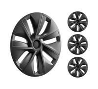 VEVOR Copricerchi Coprimozzo 525 mm Modello Y 2020-2023, Coprimozzo Completamente Aderente con Pulsante, Nastro Protettivo e Foro per Ugello della Valvola, Coprimozzo in ABS e PC con Elevata Rigidità