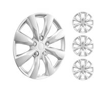 VEVOR Coprimozzi Copricerchi, 440 mm Diametro, Coprimozzo Antigraffio con Foro per Ugello a Scatto e Valvola, Coprimozzo con Elevata Rigidità e Minore Resistenza al Vento, Peso 3,2 kg, Argento