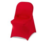 VEVOR Coprisedie per Sedia, 50 Pezzi, Coprisedie in Poliestere e Spandex Lavabili e Rimovibili per Feste di Matrimonio, Banchetti da Sala da Pranzo, Adatti a Sedie 45 x 46 x 77 cm, Rosso