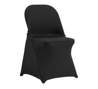 VEVOR Coprisedie Pieghevoli in Spandex Elasticizzato, Coprisedie Universali, Fodere Protettive Lavabili Rimovibili, Matrimoni, Vacanze, Banchetti, Feste, Celebrazioni, Sala Pranzo (30 Pezzi Nero)