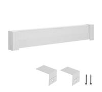 VEVOR Copritermosifone, Profilo Angolare per Battiscopa Riscaldante, Serie di Base da 1211 mm, Copritermosifone Elettrico Standard per Ristrutturazioni Domestiche, in Acciaio Resistente, Bianco