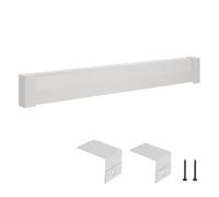VEVOR Copritermosifone, Profilo Angolare per Battiscopa Riscaldante, Serie di Base da 1526 mm, Copritermosifone Elettrico Standard per Ristrutturazioni Domestiche, in Acciaio Resistente, Bianco