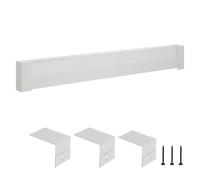 VEVOR Copritermosifone, Profilo Angolare per Battiscopa Riscaldante, Serie di Base da 1831 mm, Copritermosifone Elettrico Standard per Ristrutturazioni Domestiche, in Acciaio Resistente, Bianco