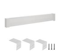 VEVOR Copritermosifone, Profilo Angolare per Battiscopa Riscaldante, Serie di Base da 1831 mm, Copritermosifone Elettrico Standard per Ristrutturazioni Domestiche, in Acciaio Resistente, Bianco