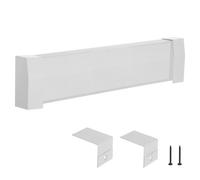 VEVOR Copritermosifone, Profilo Angolare per Battiscopa Riscaldante, Serie Premium da 917 mm, Copritermosifone Elettrico Standard per Ristrutturazioni Domestiche, in Acciaio Resistente, Bianco