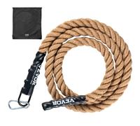 VEVOR Corda da Arrampicata 3,05 m Corda da Allenamento Fitness Palestra, Lunghezza Diametro 38,1 mm Corda Luta Multiuso 227 kg Esercizi di Arrampicata Allenamento della Forza per Alpinismo Arrampicata