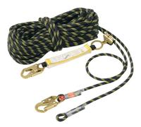 VEVOR Corda da Arrampicata per Esterni 45,7 m Tensione di Rottura 30KN, Corda da Arrampicata Statica con Moschettoni in Acciaio Pinza per Corda per Fuga, Avventure all'Aperto Trasporto di Legname