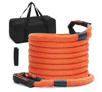 VEVOR Corda da Traino per Recupero Cinetico, Cinghia da Strappo Fuoristrada per Carichi Pesanti Fuoristrada, 25,4 mm x 9,1 m, 17237 kg, Cinghia per Strappi Resistente Jeep Auto Camion SUV, Nylon