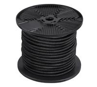 VEVOR Corda Elastica da 6 mm Cinghie Elastiche Resistenti Bobina da 36 m Nero