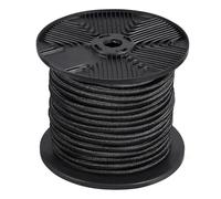 VEVOR Corda Elastica, Diametro della Corda da 6 mm Cinghie Elastiche Resistenti, Bobina 36 m, Corda Elastica Carico Massimo di 24 kg per Carichi, Teloni, Campeggio, Ponte per kayak, Artigianato, Nero