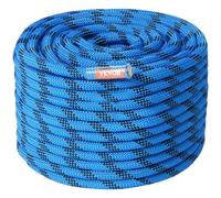 VEVOR Corda Statica da Arrampicata 12,7 mm, Corda da Arrampicata all'Aperto 38m Resistenza alla Rottura 30 Kn, Corda in Fibra con Moschettone In Acciaio per Fuga, Discesa in Corda Doppia