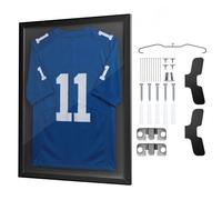 VEVOR Cornice per Maglia da Calcio, Cornice per Maglie Sportive in Legno Pannello in PC Trasparente Protezione UV, Teca Espositore per Maglie da Baseball Basket Calcio, 600 x 800 mm Collezionismo