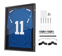 VEVOR Cornice per Maglie da Calcio Espositore Trasparente 71,8 x 92,5 cm, Teca per Maglie di Sport Calcio Rugby Basketball, Hocky Baseball Chiusura Magnetica Pannello in Policarbonato Protezione UV