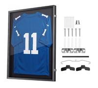 VEVOR Cornice per Maglie da Calcio Espositore Trasparente 71,8 x 92,5 cm, Teca per Maglie di Sport Calcio Rugby Basketball, Hocky Baseball Chiusura Magnetica Pannello in Policarbonato Protezione UV