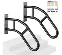 VEVOR Corrimano per Gradini Esterni 737 mm Ringhiere di Sicurezza Parete 2 Pezzi