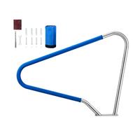 VEVOR Corrimano per Piscina 122 x 91,5 cm in Acciaio Inossidabile 304 per Impieghi Gravosi con Carico di 100 kg, Manicotto Antiscivolo Staccabile, Ricchi Accessori, per Parchi Acquatici