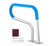 VEVOR Pool Handrail 32 x 23 inch Corrimano per Piscina, Bianco Argento