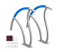 VEVOR Corrimano per Piscina, Confezione 2, Ringhiera per Piscina 762 x 762 mm Acciaio Inossidabile con Piastra di Base per Piscine Interne Esterne, Ringhiera di Sicurezza per Piscina, Bianco Argento