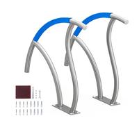 VEVOR Corrimano per Piscina, Confezione 2, Ringhiera per Piscina 762 x 762 mm Acciaio Inossidabile con Piastra di Base per Piscine Interne Esterne, Ringhiera di Sicurezza per Piscina, Bianco Argento