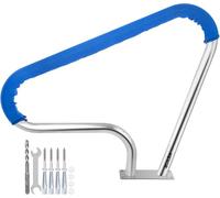 VEVOR Corrimano per Piscina in Acciaio Inox 98,9 x 81,3 cm, Capacità 113 kg per Piscina Scala Corrimano con Copertura dell'Impugnatura in Nylon da 4 Piedi, Maniglione per Piscina Spa Parco Acquatico