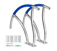 VEVOR Corrimano per Piscina in Acciaio Inox da 76,2x76,2 cm, Capacità 170 kg per Piscina Scala Corrimano con Copertura dell'Impugnatura in Nylon da 50 cm, Maniglione per Piscina Spa Parco Acquatico