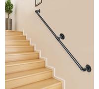 VEVOR Corrimano per Scale in Tubi 2 PZ Scale Ringhiere 1,2 m in Acciaio a Parete