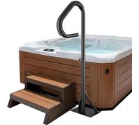 VEVOR Corrimano per Vasca Idromassaggio Altezza Regolabile 89-144,7 cm Ringhiera Maniglia Laterale Vasca da Bagno SPA in Lega di Alluminio Girevole 360° Carico Max 272kg con Base per Interni Esterni