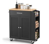 VEVOR Credenza Isola da Cucina Portaoggetti Lunghezza 795mm Ruote Girevoli