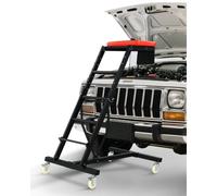 VEVOR Creeper Superiore per Riparazione Motore Automobili Altezza Regolabile 1260-1920 mm, Creeper Capacità Carico max. 181kg 4 Ruote Piroettanti, Creeper Pieghevole Carichi Pesanti per Manutenzione