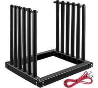 VEVOR Cremagliera per parabrezza 5-Lite, Rack per camion in acciaio, Cremagliera in vetro per parabrezza altezza 24 pollici, Rack parabrezza per camion w/PVC Pad & imbottitura in schiuma, Rack di