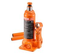 VEVOR Cric a Bottiglia Pneumatico Idraulico da 4 Tonnellate Intervallo di Sollevamento da 185 a 350 mm, Martinetto a Bottiglia Pneumatico Manuale con Pompa per Auto, Camion, SUV, Arancione