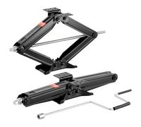 VEVOR Cric a Forbice, con Manovella e Base e Livella a Bolla d'Aria, 2 Pezzi, Stabilizzatore Livellamento tra 103-595 mm, Cric Stabilizzatore per Sollevamento di Altezza Carico max. 2268 kg