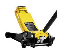 VEVOR Cric da Pavimento a Basso Profilo Capacità 2 t, Cric da Pavimento da Corsa in Acciaio con Pompa a Sollevamento Rapido a Doppio Pistone, Sollevatore Idraulico per Auto Sportive, Berline