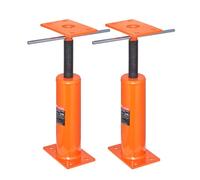 VEVOR Cric da pavimento per casa, confezione da 2, gamma di altezza da 30,5 a 40,6 cm, capacità di carico massima per unità, fascio di supporto regolabile, palo per livellamento, cric telescopico in