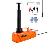 VEVOR Cric Elettrico per Auto da 15 T Cric Elettrico Regolabile a Forbice con Elevata Capacità di Carico, Sostituzione Pneumatici a Doppia Alimentazione 12 V con Luce LED, per Berlina, SUV, Camion