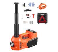 VEVOR Cric per Auto Elettrico Portatile Regolabile a Forbice (5T) con Pompa Integrata, Martinetto Elettrico per Sostituzione Smontagomme con Chiave a Impatto Set di Cric a Luce LED per Camion SUV