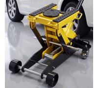 VEVOR Cric Idraulico a Carrello 2 Tonnellate in Acciaio, Cric Idraulico da Pavimento a Basso Profilo, a Pistone Singolo con Ruote, Altezza di Sollevamento 150-435 mm, Multiuso per Auto, Moto, Quad