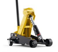 VEVOR Cric Idraulico a Carrello 3 Tonnellate a Basso Profilo, Cric Idraulico da Pavimento da Corsa in Acciaio a Pistone Singolo, Altezza di Sollevamento 130-500 mm, Multiuso per Auto Sportivo e SUV