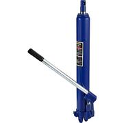 VEVOR Cric idraulico a pistone lungo, capacità 8 tonnellate, con pompa a pistone singolo e base a forcella, per gru da garage/negozio, paranco di sollevamento motore, blu