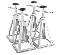 VEVOR Cric impilabile, 4 pezzi, 2,72 t, sollevatore auto, 280-435 mm, supporto di stabilizzazione per camper