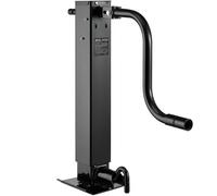 VEVOR Cric per Rimorchio Manuale capacità di Carico da 5443 kg, Cric per Rimorchio a Saldatura Diretta con Manovella, Gamba di Caduta Regolabile, Corsa Totale di 674 mm per Sollevamento di Camper