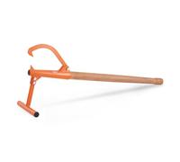 VEVOR Cric per Tronchi, Lunghezza 1180 mm Sollevatore per Tronchi per Impieghi Gravosi con Manico in Legno, Rullo per Tronchi con Gancio Regolabile, Attrezzi per Registrazione, Diametro Fino a 381 mm