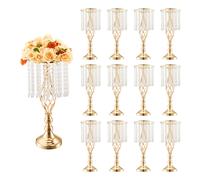 VEVOR Cristallo Supporto per Fiori da Matrimonio 49 cm per Decorazione 12 Pezzi
