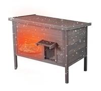 VEVOR Casetta rifugio per gatti animali da esterno in legno 870x535x690 mm