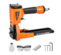 VEVOR Cucitrice Pneumatica per Chiusura Cartoni, Troncatrice per Punti Metallici per Cartone Calibro 13 per Corona da 34,8 mm, ad Aria Compressa da 70-120 PSI Regolabile in Profondità per Scatole